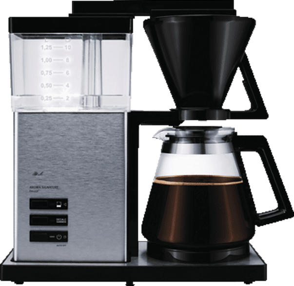 MELITTA 100702 Aroma Signature DeLuxe Filterkaffeemaschine Schwarz/Edelstahl