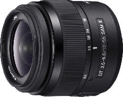 SONY SAL18552 18 mm-55 mm f/3.5-5.6 DT, SSM II, Circulare Blende (Objektiv für Sony A-Mount, Schwarz)