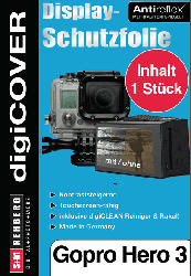 S+M digiCOVER für GoPro Hero3, 3+ Monitor, Monitorschutzfolie Antireflex, Transparent, passend für GoPro Hero 1,2,3 Monitor (GoPro LCD Touch BacPac Bildschirm / Display)