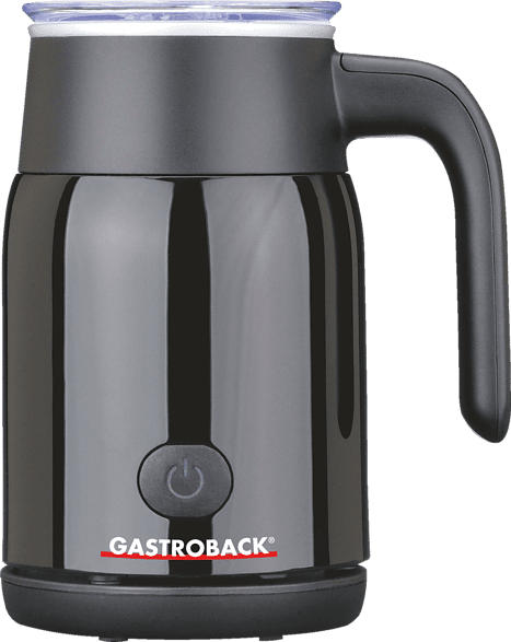 GASTROBACK 42326 Latte Magic Milchaufschäumer, Schwarz, 500 Watt, 350 ml