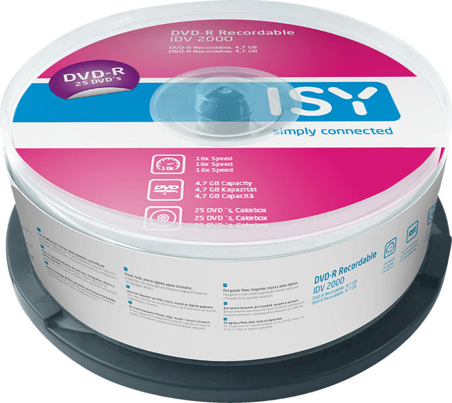 ISY IDV-2000 DVD-R 25er Spindel DVD-R