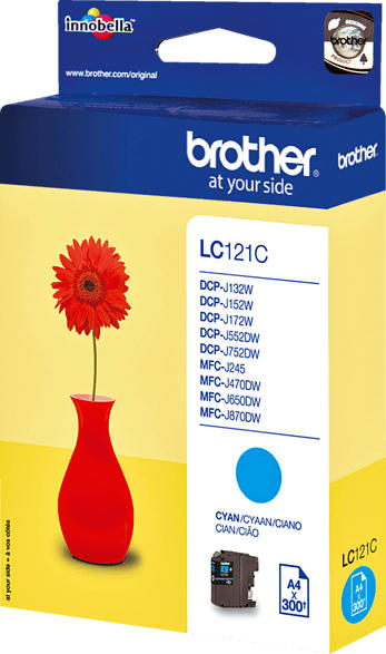 BROTHER Original Tintenpatrone Cyan (LC-121C)