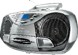 KARCHER RR 510N mit Kassettendeck Radiorecorder (Silber)