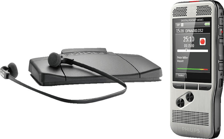 PHILIPS DPM6700 Diktiergerät, Silber