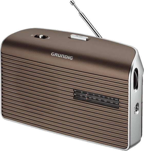 GRUNDIG Music 60 Radio (UKW, MW, Braun/Silber)