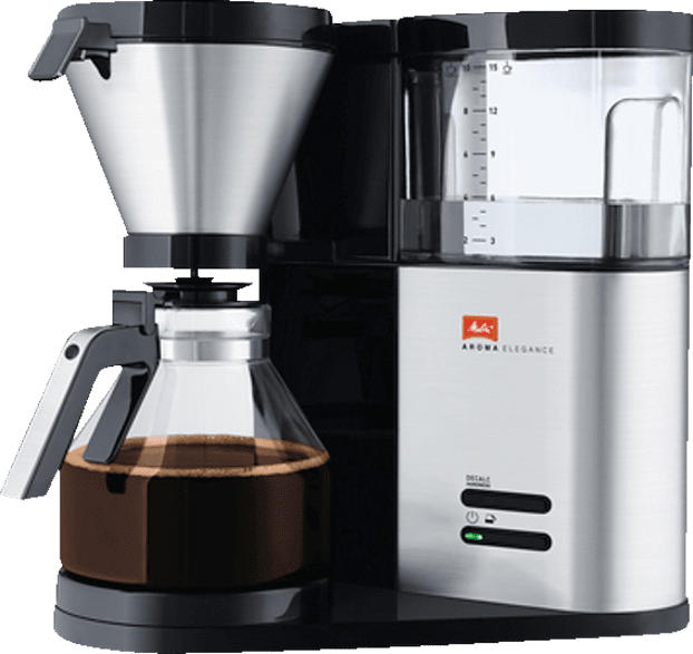 MELITTA 1012-01 BK SST Aroma Elegance 210305 Filterkaffeemaschine Schwarz/Edelstahl
