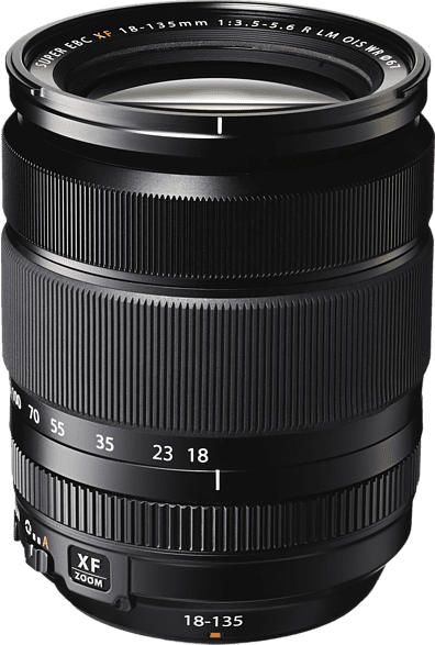 FUJIFILM XF 18-135mm F3.5-5.6 R LM OIS WR 18 mm-135 mm f/3.5-5.6 (Objektiv für Fuji X-Mount, Schwarz)