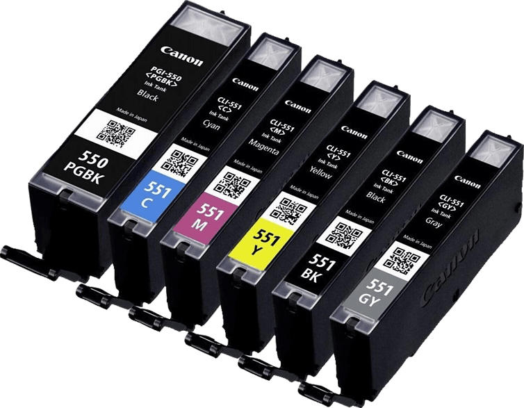 CANON PGI 550 + CLI 551 Tintenpatrone Multipack mehrfarbig (6496B005)
