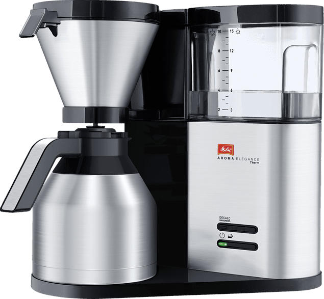 MELITTA 1012-04 Aroma Elegance Therm Filterkaffeemaschine Schwarz/Edelstahl
