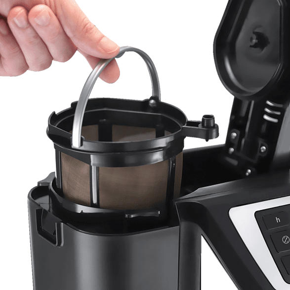 RUSSELL HOBBS 22000-56 Victory Grind&Brew Kaffeemaschine Edelstahl/Schwarz