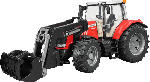 MediaMarkt BRUDER Massey Ferguson 7600 mit Frontlader Traktor, Mehrfarbig
