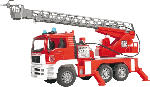 MediaMarkt BRUDER MAN TGA Feuerwehr m. Drehl.+L&S+Wasserp. Retttungsfahrzeuge, Mehrfarbig