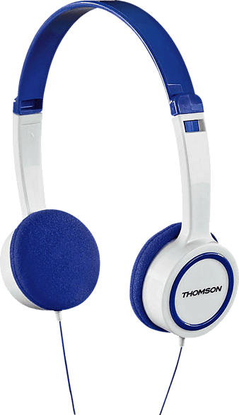THOMSON HED1105 Kinder, On-ear Kopfhörer Blau/Weiß