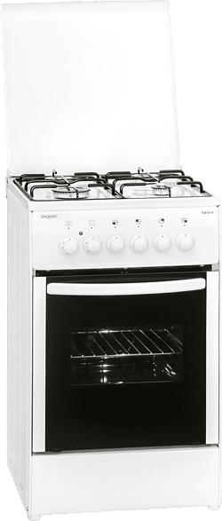 EXQUISIT TGE57-4 Standherd (EEK A, Gaskochfeld, 50 l)