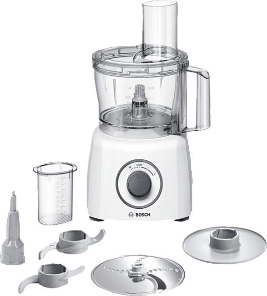 BOSCH MCM3100W MultiTalent3 , Kompaktküchenmaschine, Weiß/Grau (2.3 l)