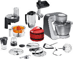 BOSCH MUM59S81DE Homeprofessional Küchenmaschine Schwarz/Silber 1000 Watt