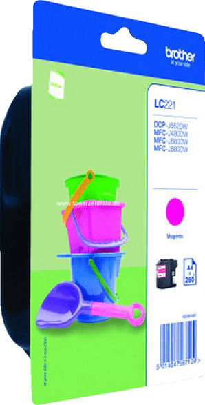 BROTHER Original Tintenpatrone Magenta (LC-221M)