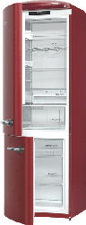 GORENJE ONRK193R-L Kühlgefrierkombination (A+++, 168 kWh/Jahr, 1940 mm hoch, Rot)