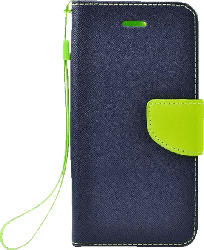 AGM 26282 , Bookcover, Samsung, Galaxy S7, Kunstleder/thermoplastisches Polyurethan, Blau/Grün