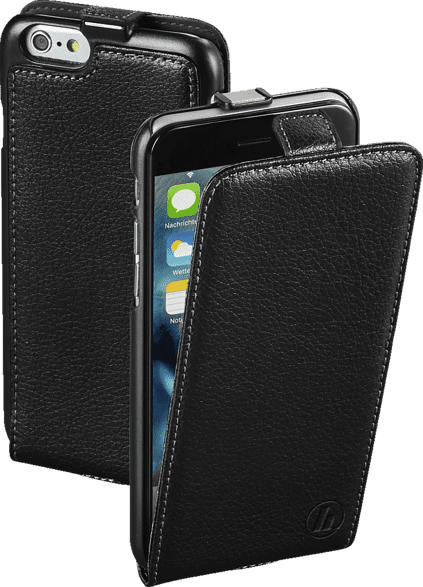 HAMA Smart , Flip Cover, Apple, iPhone 6, iPhone 6s, Echtleder (Obermaterial), Schwarz