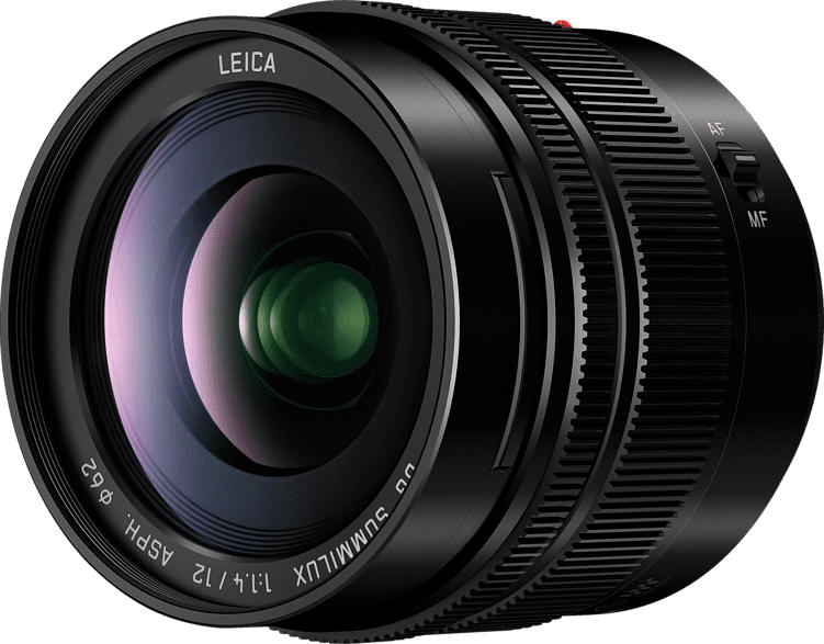 PANASONIC H-X012 Lumix G LEICA 12 mm f/1.4 ASPH, DG (Objektiv, Schwarz)