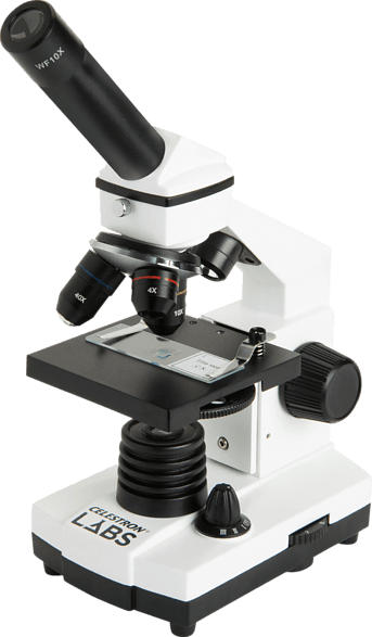 CELESTRON 822542 Labs CM 800 Mikroskop, Mikroskopie, Naturbeobachtung, Weiß/Schwarz