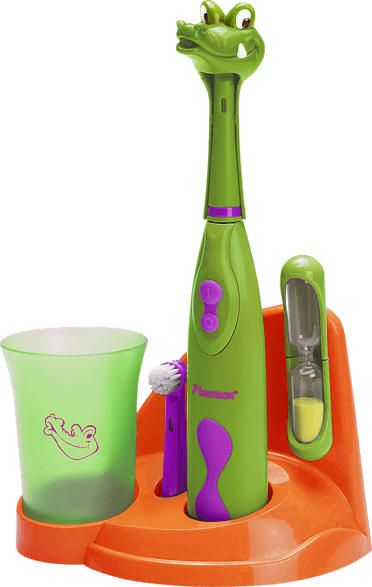 BESTRON Crazy Croc elektrische Zahnbürste Grün