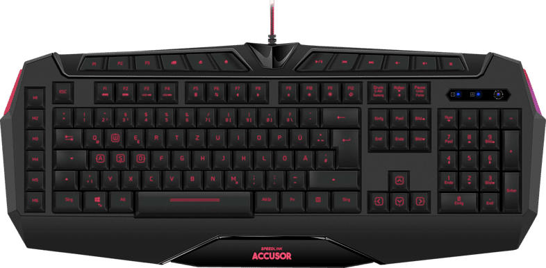 SPEEDLINK ACCUSOR, Gaming Tastatur, Rubberdome
