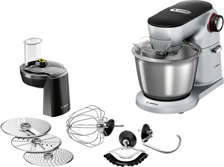 BOSCH MUM9D33S11 OptiMum Küchenmaschine Platin/Silber 1300 Watt