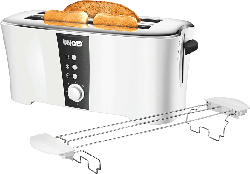 UNOLD 38020 Design Dual Toaster Weiß/Schwarz (1350 Watt, Schlitze: 2)