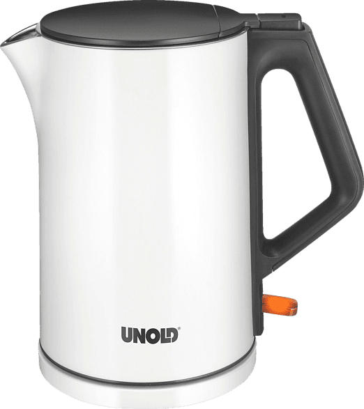 UNOLD 18520 Blitzkocher Design Wasserkocher, Weiß/Schwarz
