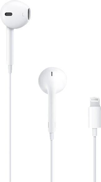 APPLE MMTN2ZM/A EarPods mit Lightning, In-ear Kopfhörer Weiß