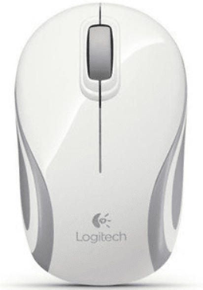 LOGITECH M187 Mini Funkmaus, Weiß/Grau