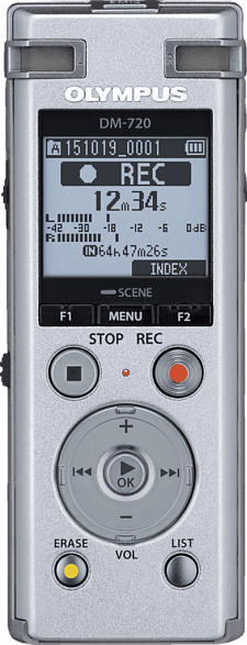 OLYMPUS DM-720 Profi Diktiergerät, Silber