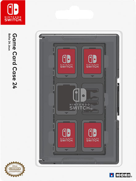 HORI Nintendo Switch Card Case (24) - Schwarz Nintendo Switch Tasche, Schwarz
