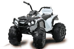 JAMARA KIDS Ride-on Quad Protector weiß 12V Rutscher, Weiß/Schwarz