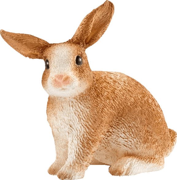SCHLEICH Kaninchen Spielfigur, Mehrfarbig