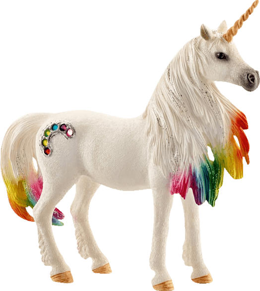 SCHLEICH Regenbogeneinhorn, Stute Spielfigur, Mehrfarbig