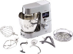 KENWOOD KCC9040S Cooking Chef Gourmet Küchenmaschine mit Kochfunktion inkl. 7 Zubehörteile, Silber