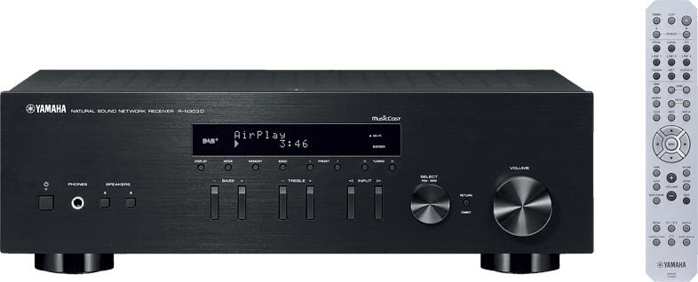 YAMAHA R-N303D Stereo Receiver (2 Kanäle, Schwarz)