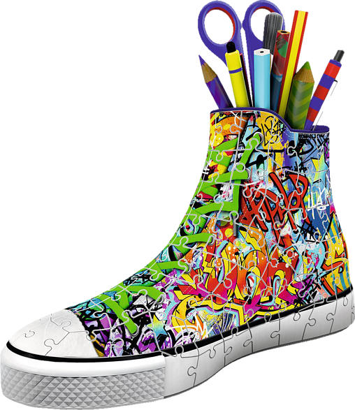 RAVENSBURGER Sneaker - Graffiti Style 3D Puzzle, Mehrfarbig