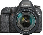 MediaMarkt CANON EOS 6D Mark II Kit Spiegelreflexkamera, 26.2 Megapixel, Full HD, 24-105 mm Objektiv (EF, IS, STM), Touchscreen Display, WLAN, Schwarz