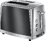 MediaMarkt RUSSELL HOBBS 23221-56 Luna Moonlight Grey Toaster Edelstahl/Grau (1550 Watt, Schlitze: 2)