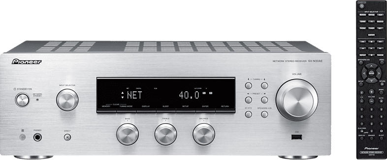 PIONEER SX-N30AE Stereo-Receiver (2 Kanäle, Silber)