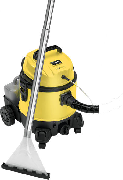 CLATRONIC BSS 1309 Shampoo, Nass- und Trockensauger, Nass-/Trockensauger, 1200 Watt, Gelb/Schwarz