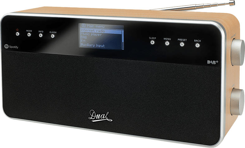 DUAL IR 6 S Internetradio (Hellbraun)