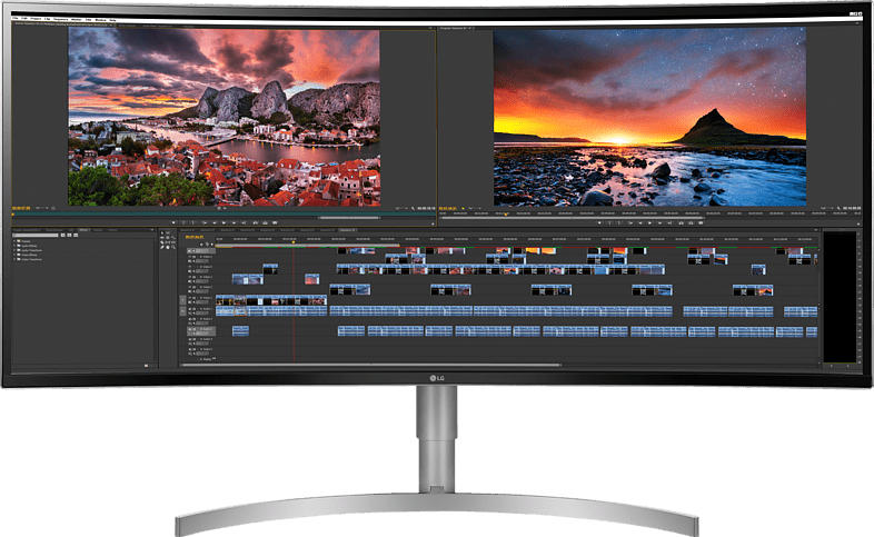 LG 38WK95C-W 37.5 Zoll QHD+ Curved UltraWide™ Monitor (5 ms Reaktionszeit, FreeSync)