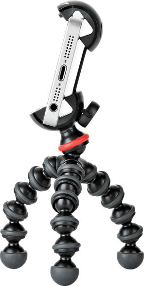JOBY Mobile Mini Dreibein GorillaPod, Schwarz/Rot