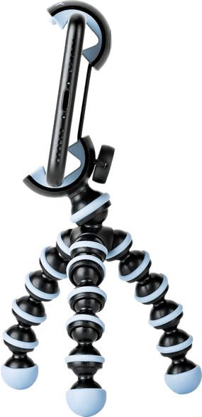 JOBY Mobile Mini Dreibein GorillaPod, Schwarz/Blau