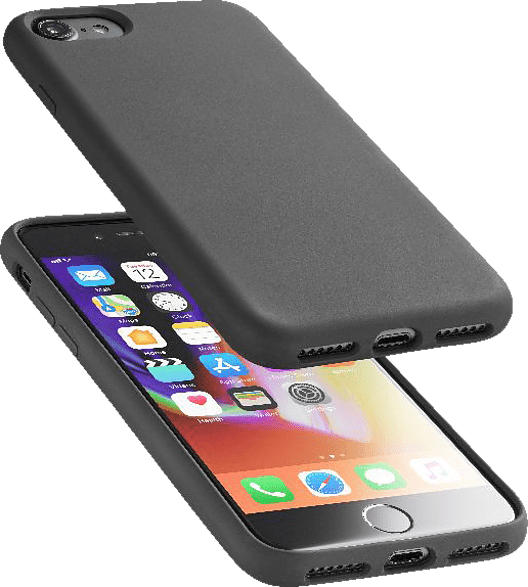 CELLULAR LINE 39392 , Backcover, Apple, iPhone 7, iPhone 8, Silikon, Schwarz
